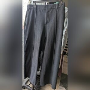 UNIQLO Wide Leg Pants L 30-31 Waist Minimalist Workwear Trouse